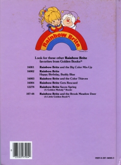 Rainbow Brite and the Color Thieves Back