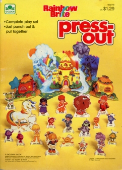 Rainbow Brite Yellow Press-Out Book